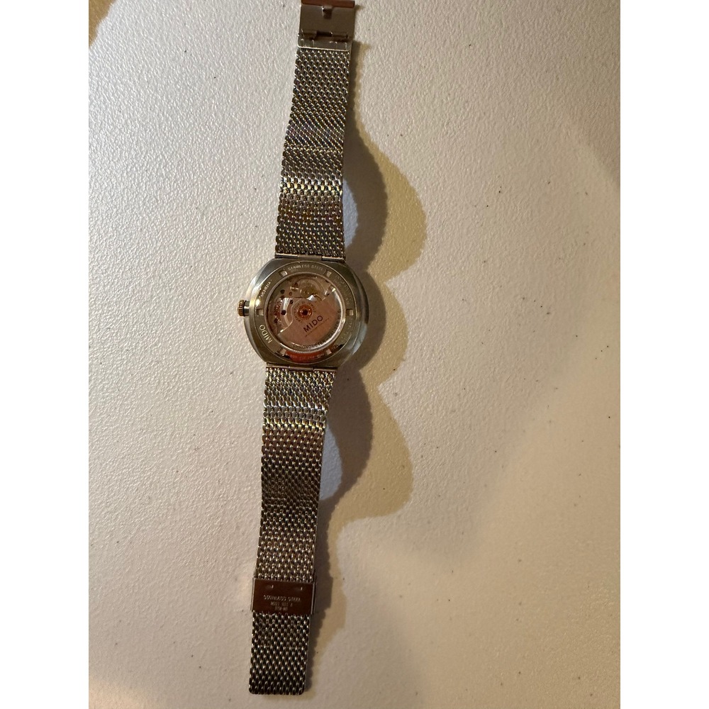 Mido Swiss Automatic Chronometer Watch Silver Mes… - image 5